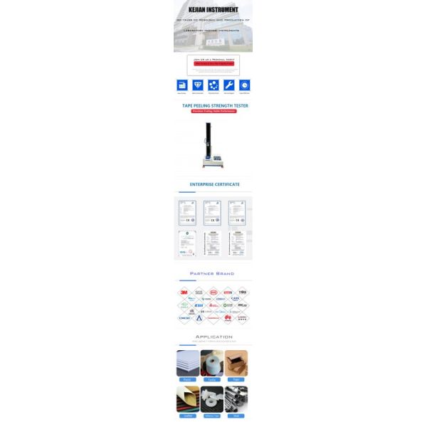 High Precision 180 Degree Tape Peel Strength Tester Peeling Test Equipment