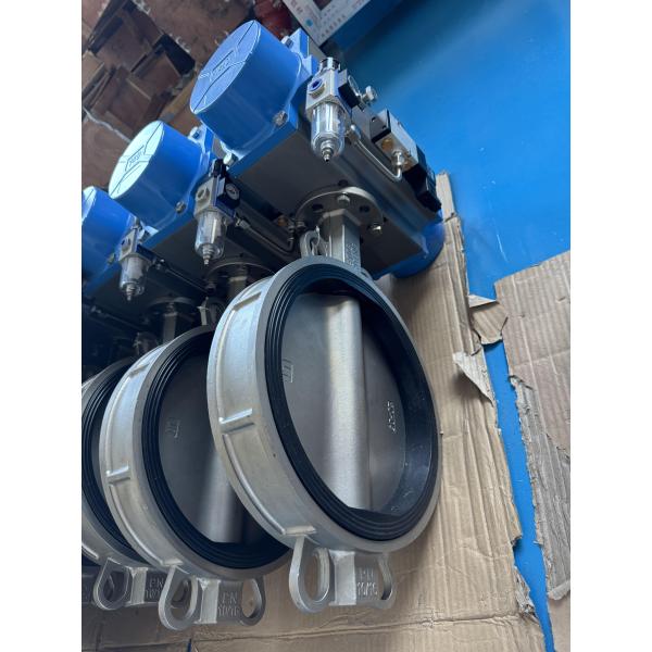 2-дюймовый пневматический вафельный клапан из нержавеющей стали типа Butterfly Valve компактный легкий дизайн