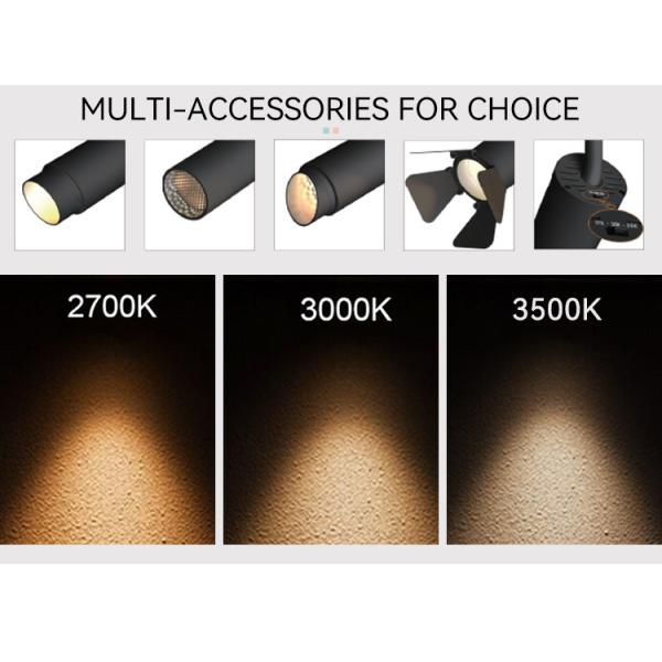 Ocean 6W LED Track Light 600lm Black Track Lighting Switchable CCT