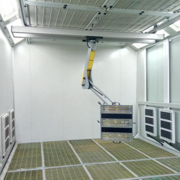 Anti Flame Spray Vehicle Paint Booth With 4kw 5.5KW Centrifugal Fan 3 fold doors