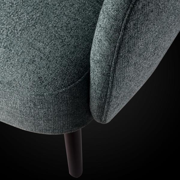 Sturdy Legs Soft Upholstery Armchair Office Sofa Single Seater Contemporary Style