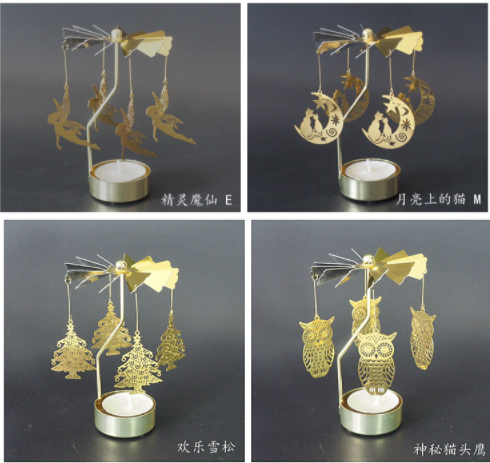 Decorative 26g H12cm Metal Modern Candle Holder