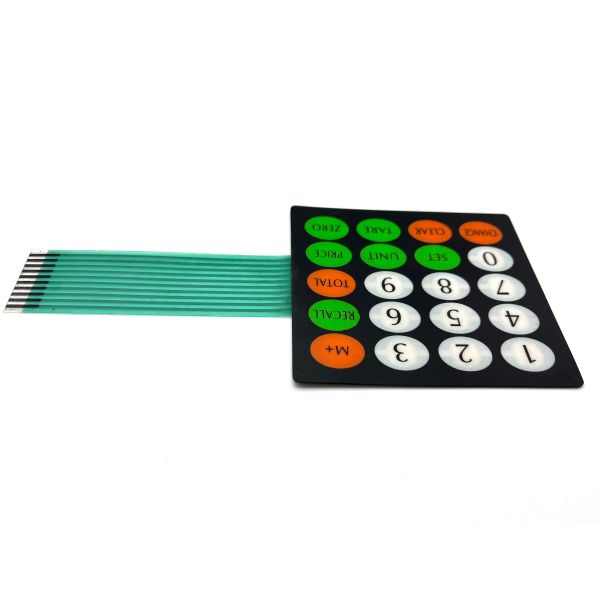 Customizable Surface Mount metal dome membrane switch