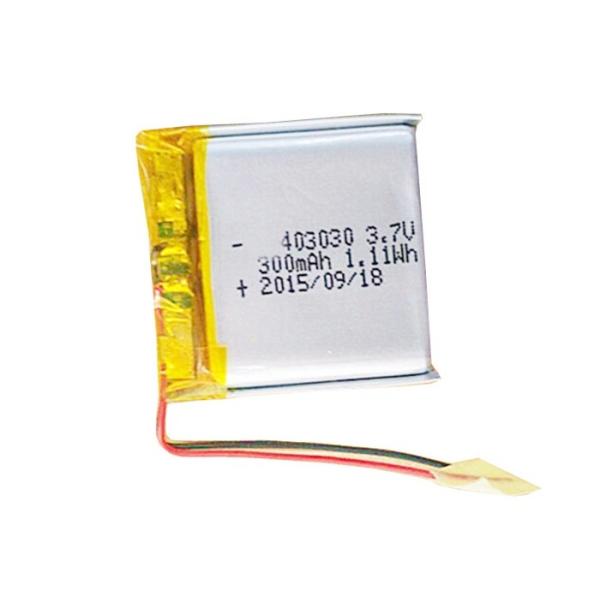 403030 Rechargeable Lithium Polymer Battery Pack 3.7V 300mAh For Digital Devices