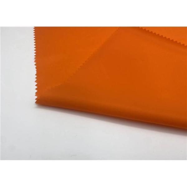 100 повторно использовали материальное 380T яркий PU покрыл Windproof ткань тафты нейлона для куртки спуска