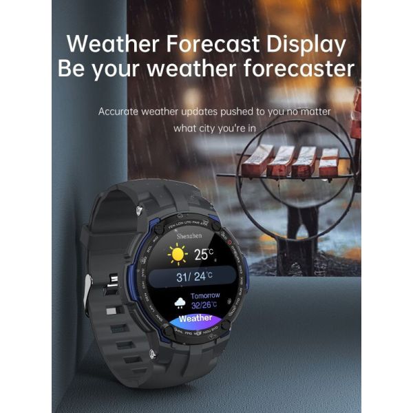 OEM ODM 1.28inch digital water resistant weight lifting heart rate monitoring custom gps tracking caller id smart phone calling V6 watch alarm clock smart home sports digital watches
