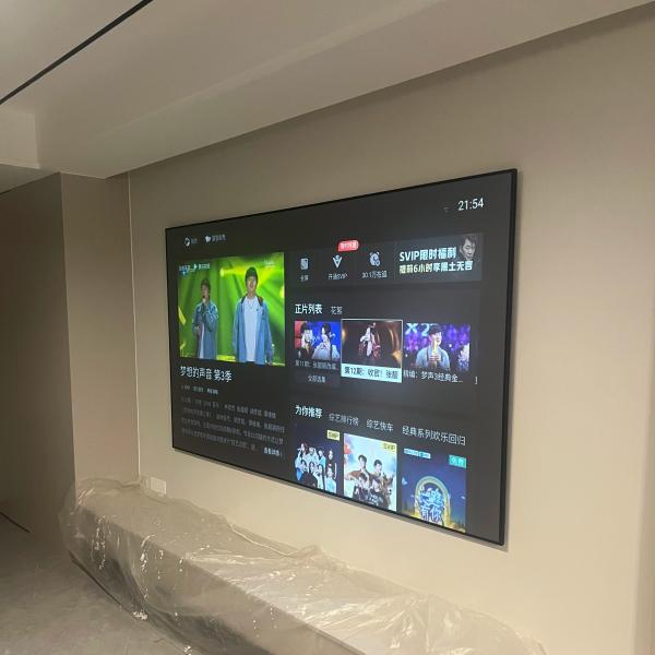 8K 3D Fixed Frame Screen Fresnel Anti Light Projector Screen