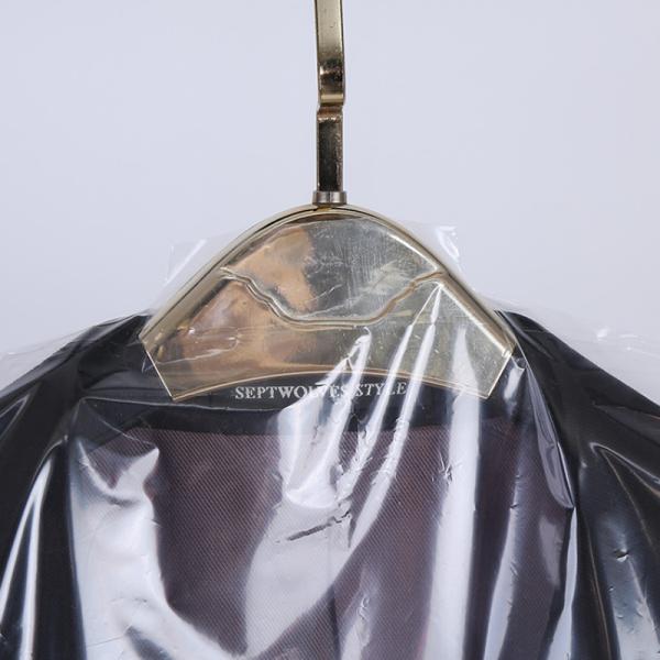 20pcs Plastic Clothes Dust Covers Hanging Storage Bag PVC Plant Fiber Type Proof Garment Bags for Home Dry Cleaners