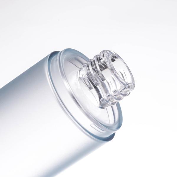 Garrafa transparente redonda 30ml cosmético 50ml 90ml da bomba de vácuo