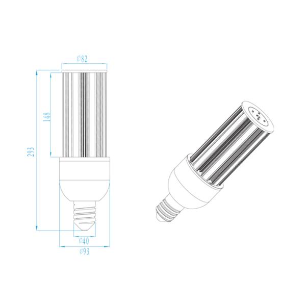 приспособления уличного освещения СИД 54W 5700lm напольные