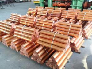 6mm 8mm C11000 Pure Copper Round Rod / Copper Round Bar Hard 99.9% Red Copper