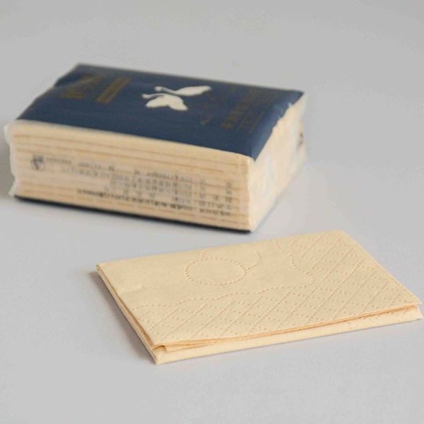 Strong water absorption virgin bamboo pulp pocket facial soft tissue paper