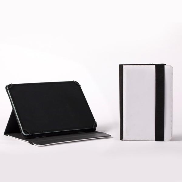 ユニバーサル マルチアングル サポート 空白 レザー サブライメーション タブレットケース 7' から 11'