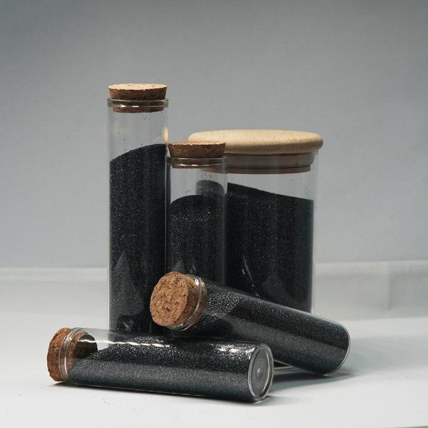 OEM 98% Purity Black Silicon Carbide Powder Hexagonal Crystals