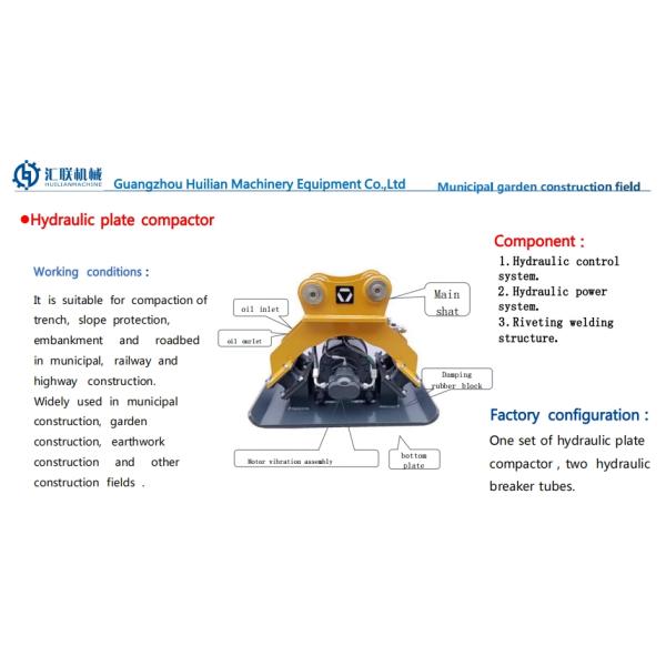 Гидравлический компрессор и компрессор для дорог 1-36тонный экскаватор Гидравлический компрессор для грунтовых пластин