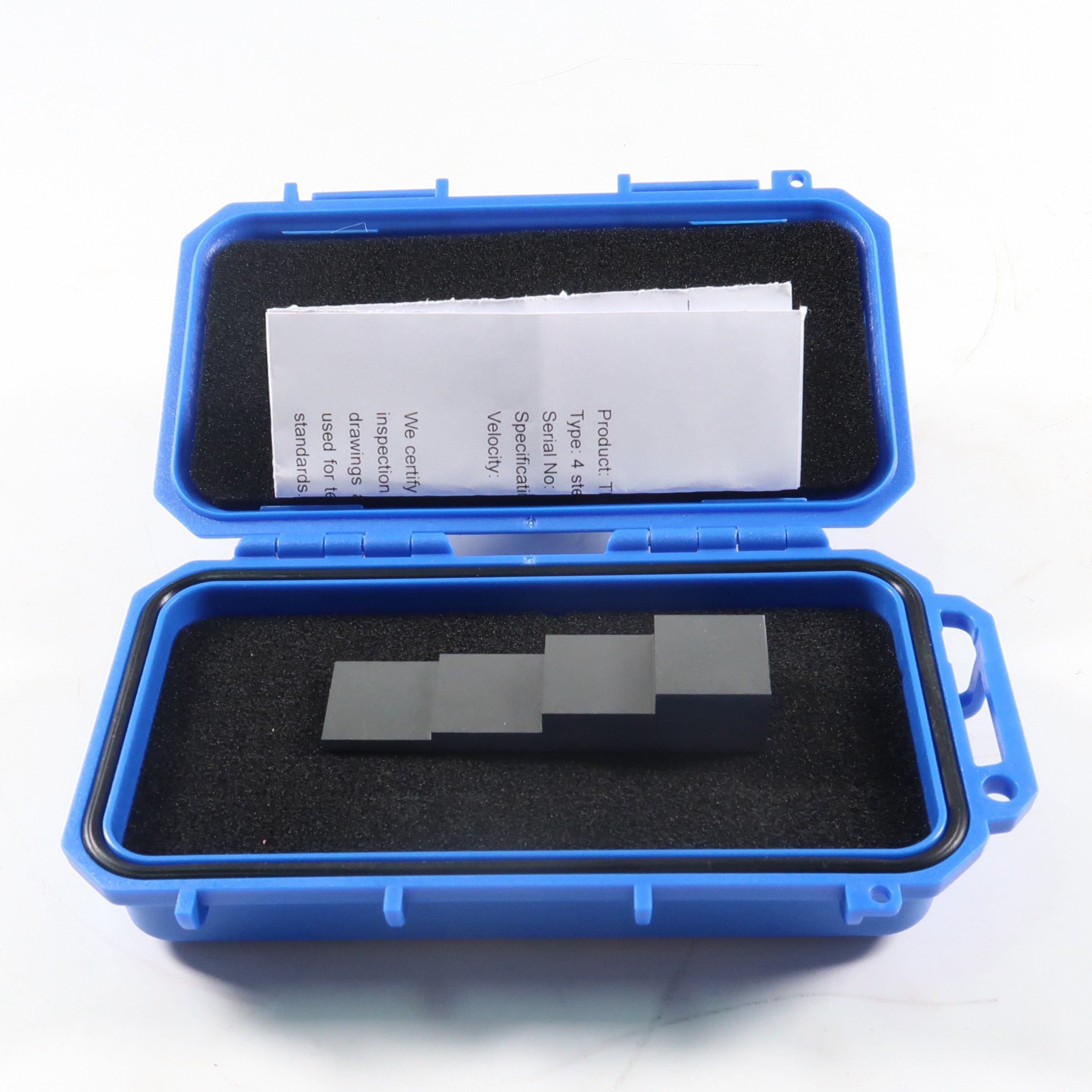4 Step Ultrasonic Calibration Block with 3-5-10-15mm Thickness in 1018 Steel for Ultrasonic Testing