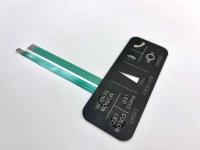 Circuit flexible deux claviers à membrane supérieure avec connecteur ZIF de 1,0 mm