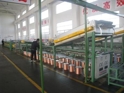 o controle do inversor da máquina estanhando do fio de 55Kw 40Pcs com 8 polegadas pega a bobina