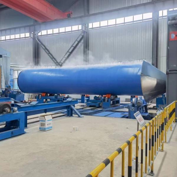 Équipement de ligne de revêtement anti-corrosion pour éliminer la rouille de la surface externe des tuyaux en acier