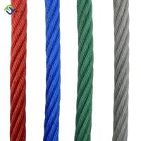 Multi corda 16mm da combinação do núcleo do fio de aço do polipropileno da costa da cor 6