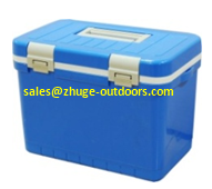 Portable 12 Liter Blue Plastic Ice Cooler Box