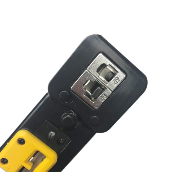 Kico Network Electronic Tools RJ11/RJ45 6P8P Modular Connectors Plug tool,Modular Plug Crimping Tool with Holes