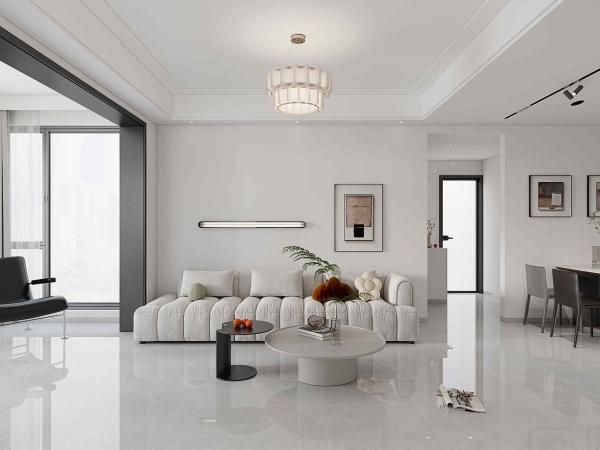 Elegant Marble 800x800mm Polished Glazed Porcelain Tiles For Dining Room Wear-resistance