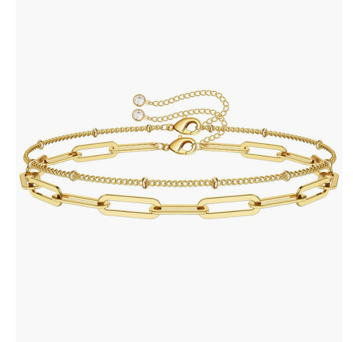 Women's Gold Bar Bracelet Single-layer L Style Simple Exquisite Bracelet Hook 18K Gold Plated Jewelry Wholesale Price