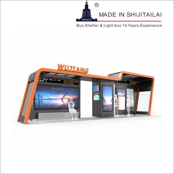 H3130mm Bus Stop Shelter