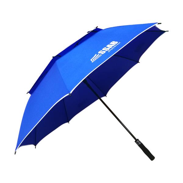 Custom Logo Prints Sublimation Golf Umbrella Personality Auto Umbrella for Promotions