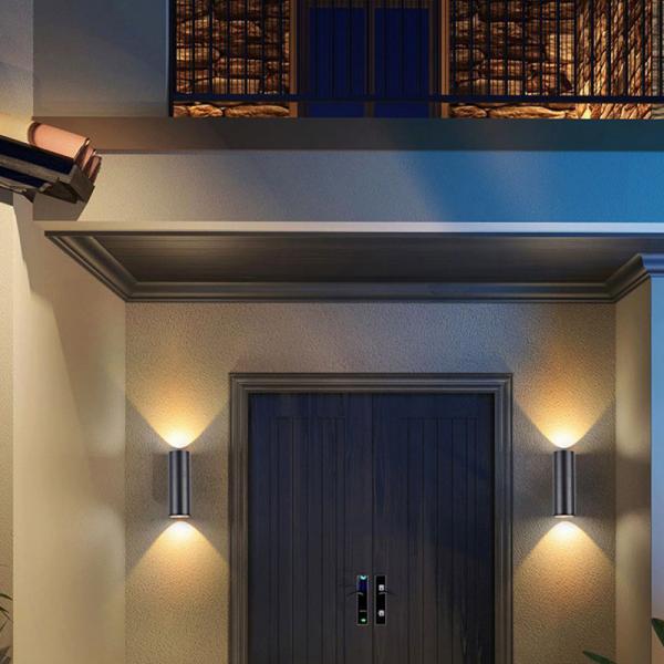 12w Led Wall Light Cylinder Decorative Garden 90x260mm