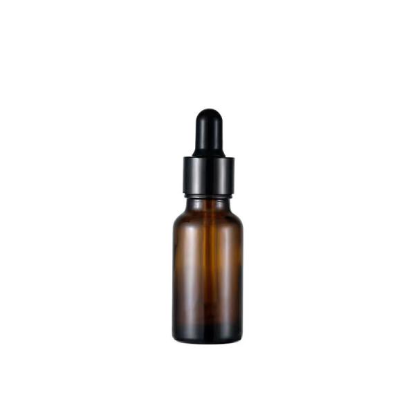 Bouteille d' huile essentielle en verre ambre de 10 ml avec scellant à goutte à goutte
