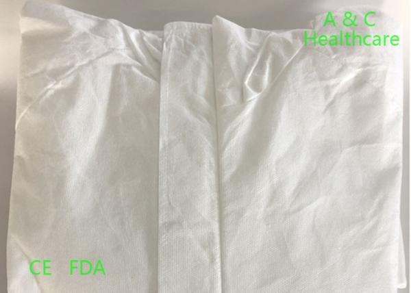Non Toxic Tyvek Disposable Coveralls PP Coated PE Weight 30g Blue