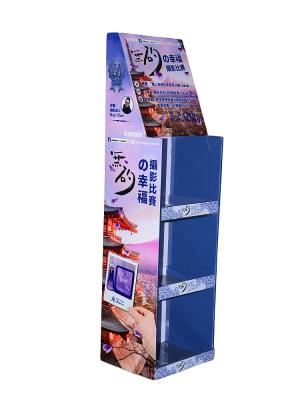 Offset / Digital Printing Cardboard Floor Displays Promotional Display Rack Customized