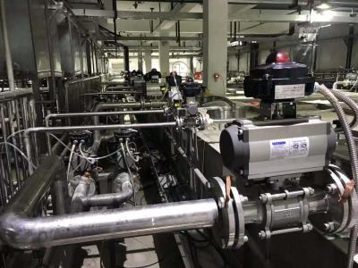 DN25 - DN500 Emergency Shut Down Valve / Pneumatic Two Way Flange Valve