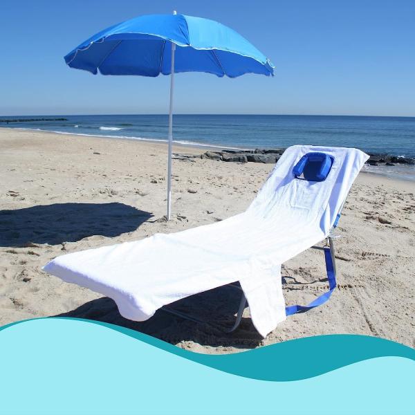 Folding Outdoor Chaise Lounge Chair, 5-Position Adjustable Beach, Sunbathing, Patio, Pool, Lawn, Lay Flat Portable