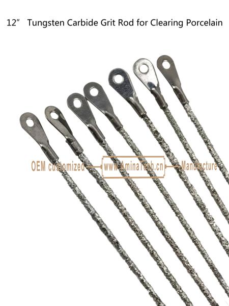 12Tungsten Carbide Grit Rod for Clearing Porcelain,Cutting Tiles