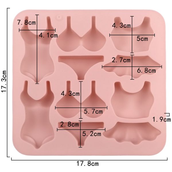 Custom Logo 126 Cavity Silicone Gummy Ice Cube Mold-Cartoon Design Eco-Friendly Flexible for Party -Silicone Cake Mold