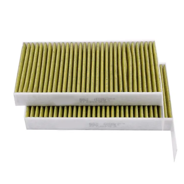 Sterilization and Odor Removal Yellow Pleated Air HEPA Filter with Anti-Pollen & Smoke Neutralization in Custom Sizes