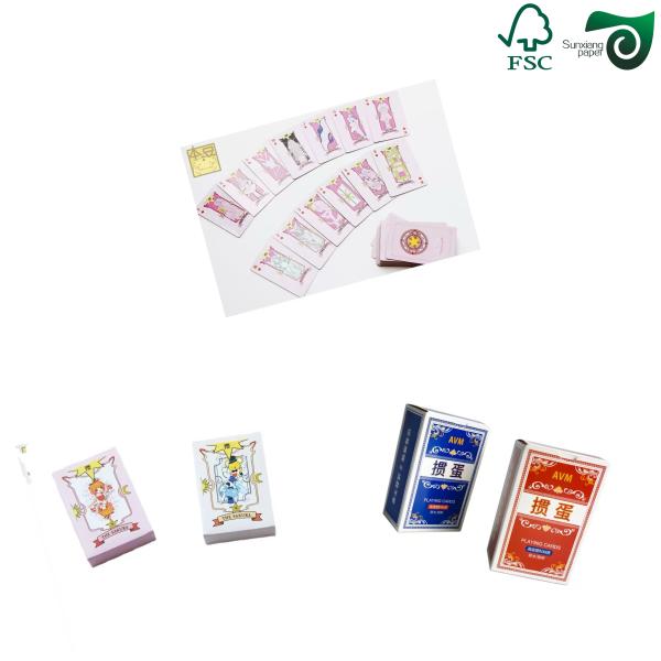 71cm 95cm 300g 310g Coated Black Core Game Card Paper For Playing Cards FSC