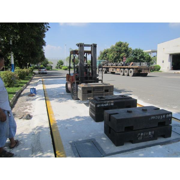 SCS-60T 3*14m Steel Pit Weighbridge Truck Scale , Truck Weight Scale Stable