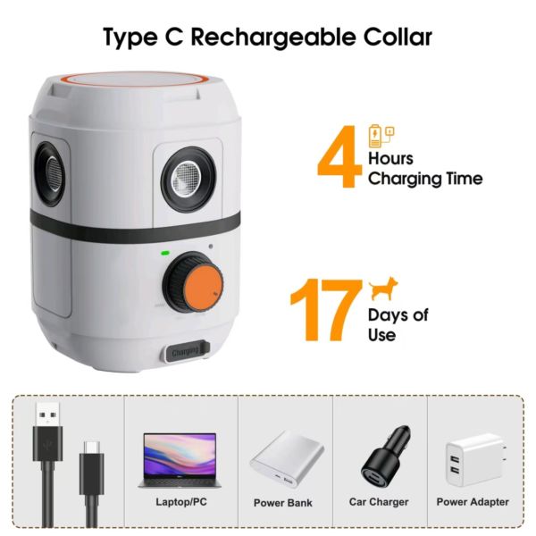 Hot Newest Design Rechargeable Ultrasonic Dog Trainer High Frequency Flash Pet Training Without Barking Plastic Material