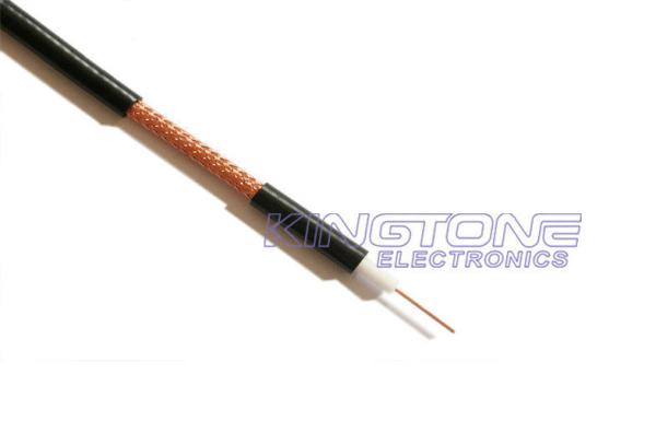 20 AWG BC Foam PE 95% BC Braid , RG59 CCTV Coaxial Cable for VDT Display