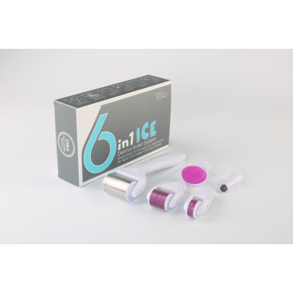 6 in 1 Derma Roller Kit with Ice Roller Skin Cooling Derma Care Facial Beauty NO Plugs Type
