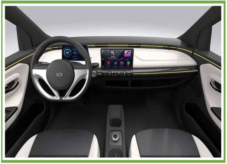 Raysince Battery operated electric mini car 3 doors 4 seats mini electric vehicle