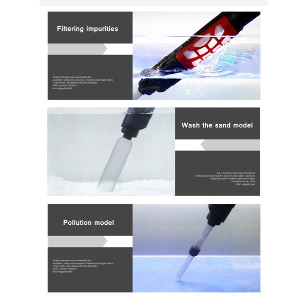 Agua de limpieza Chan del extractor del barro de la arena del acuario del filtro automático del aspirador de la grava del acuario