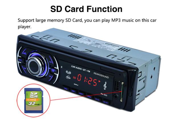 Customised BT Car Stereo Radios Optional Iso Cable Ir Remote Control
