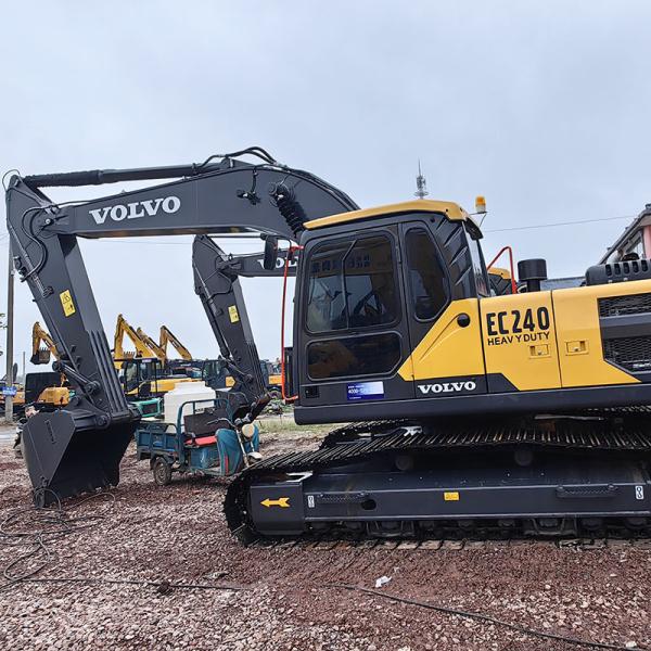 Suécia EC240 Excavadoras Volvo usadas Excavadoras hidráulicas 24 toneladas Para escavação de minas