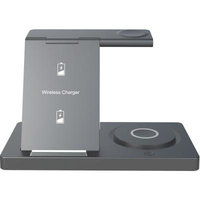 1.5cm Thick Black And White Portable Wireless Charger With night light 2W Fast Charging