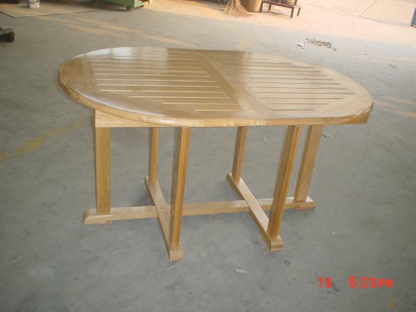 China LFurniture Elliptical Foldable Wood Table-9